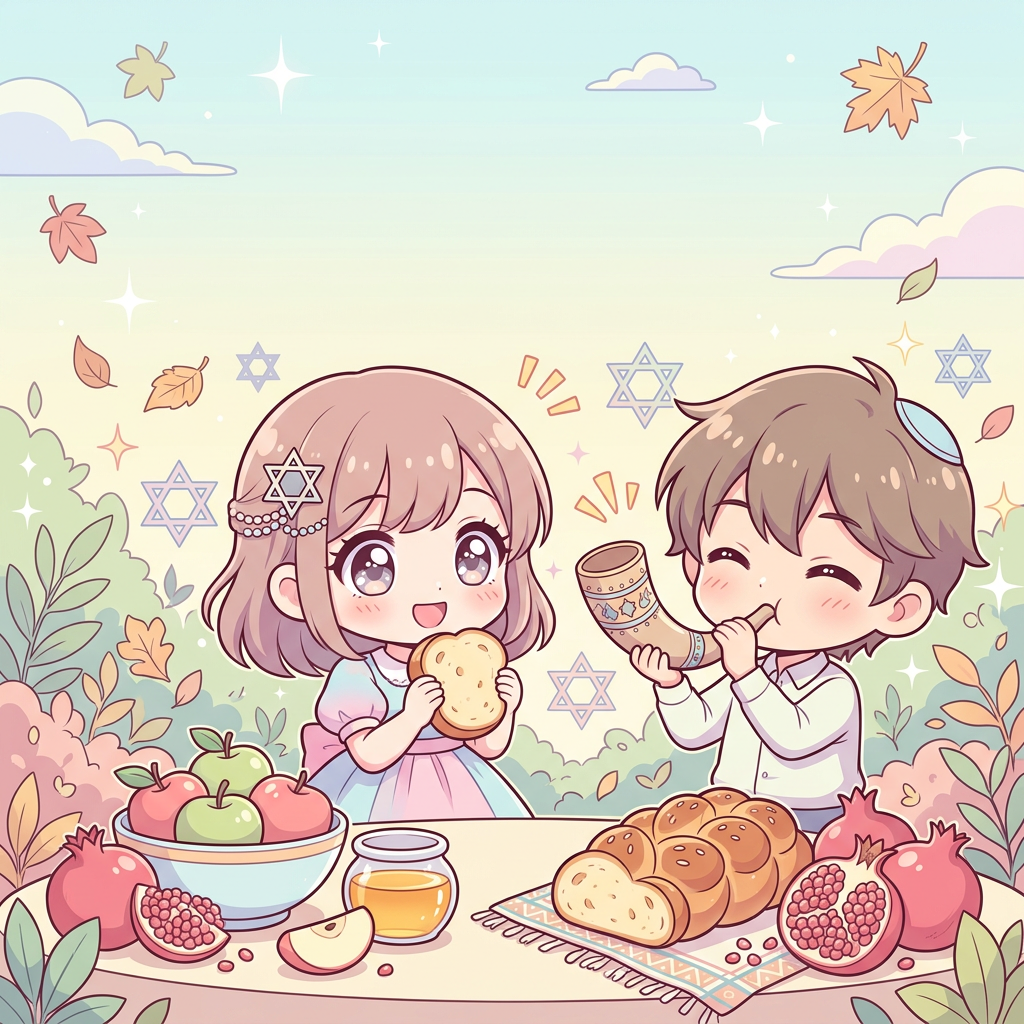 Rosh Hashanah New Year Chibi preview
