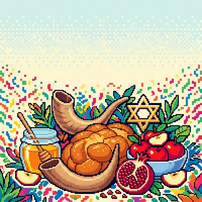 Rosh Hashanah New Year 8-Bit Classic preview