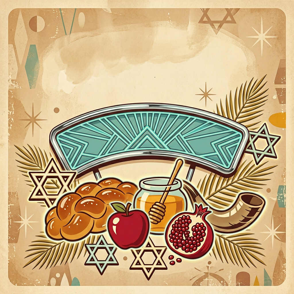Rosh Hashanah New Year Retro Diner preview