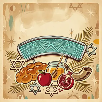 Rosh Hashanah New Year Retro Diner preview