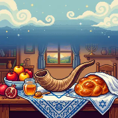 Rosh Hashanah New Year 16-Bit preview