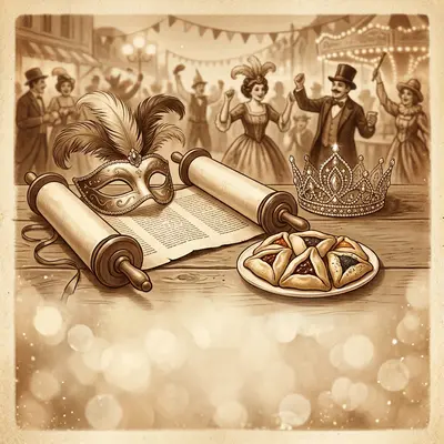 Purim Celebration Sepia Nostalgia preview