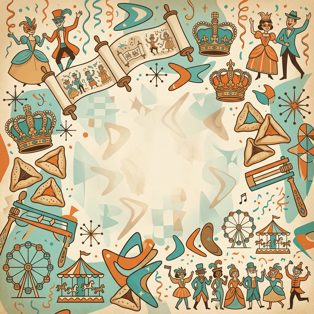 Purim Celebration Mid-Century