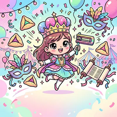 Purim Celebration Kawaii preview