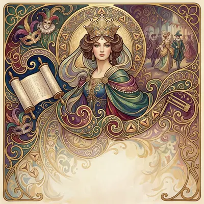 Purim Celebration Art Nouveau preview