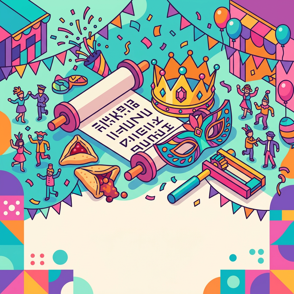 Purim Celebration Isometric preview