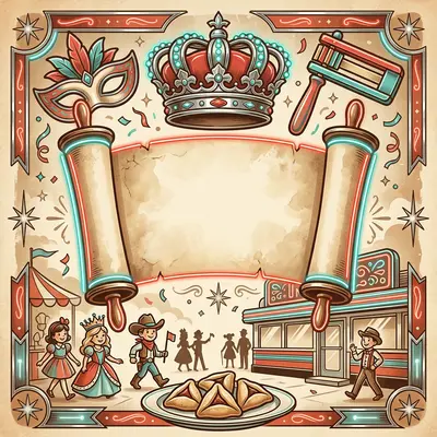 Purim Celebration Retro Diner preview
