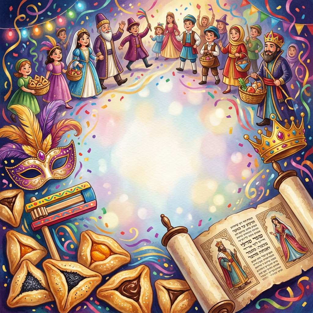 Purim Celebration Macro Detail preview