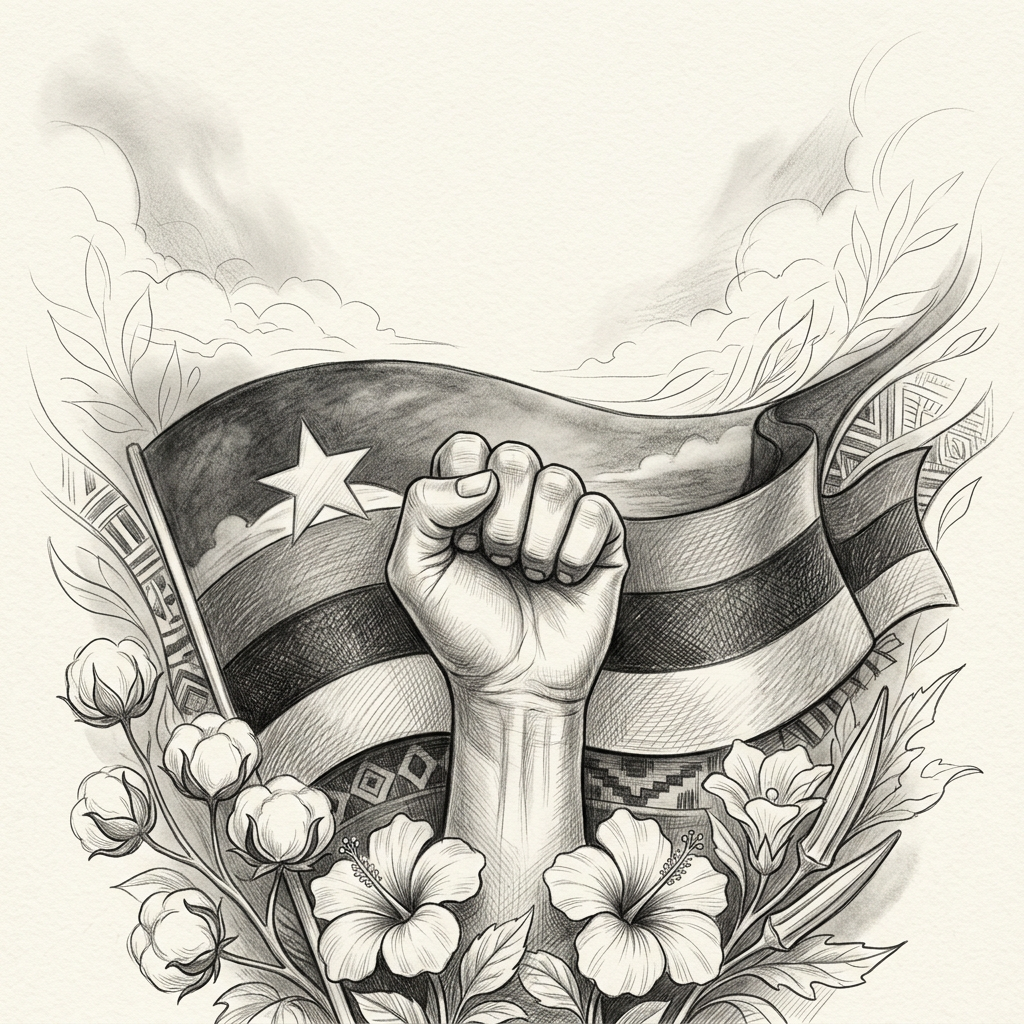 Juneteenth Freedom Pencil Drawing preview