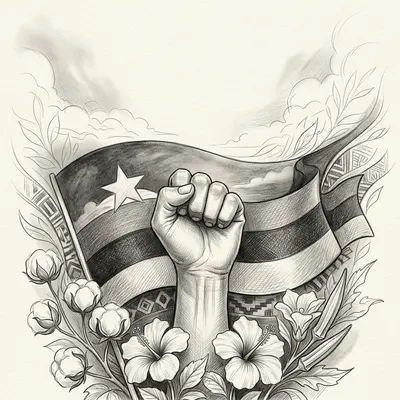 Juneteenth Freedom Pencil Drawing preview