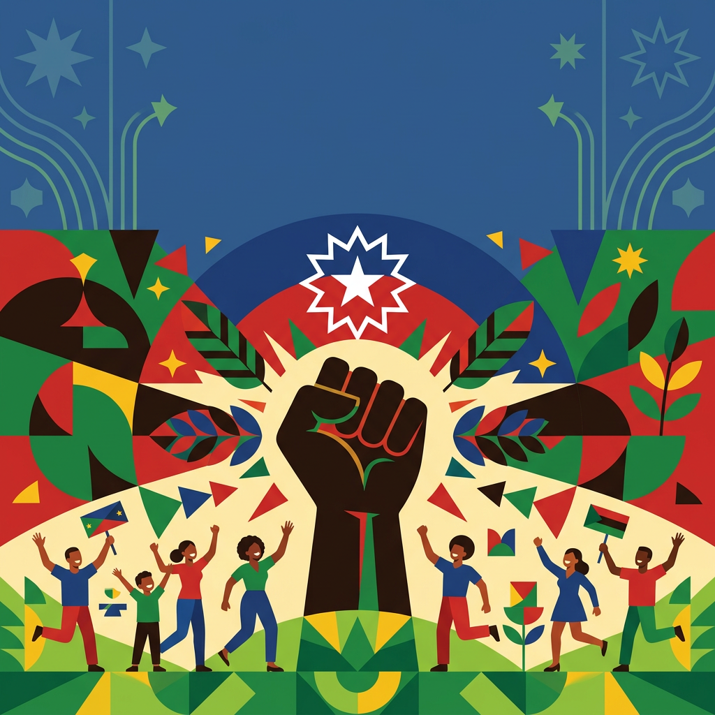 Juneteenth Freedom Flat Design preview