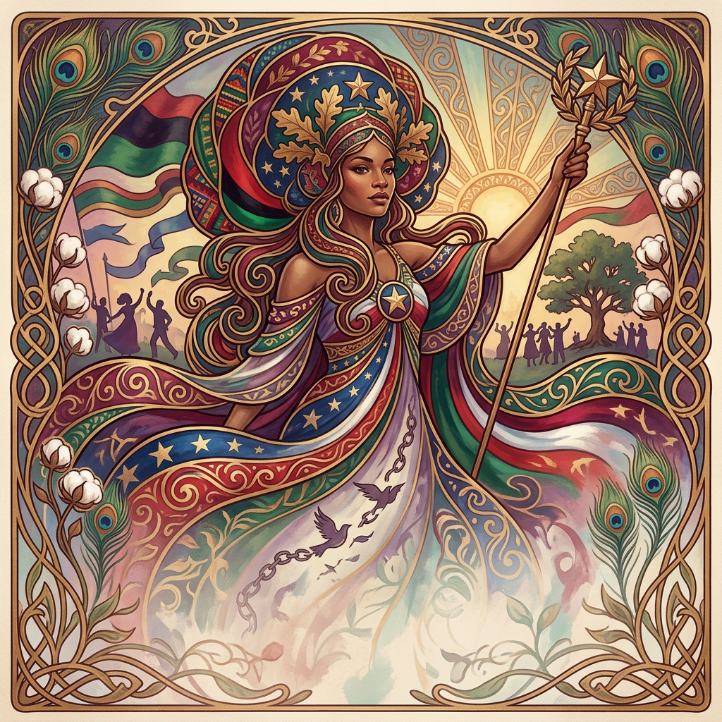 Juneteenth Freedom Art Nouveau preview