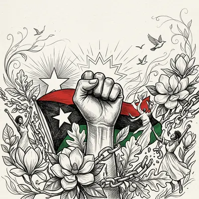 Juneteenth Freedom Ink Illustration preview