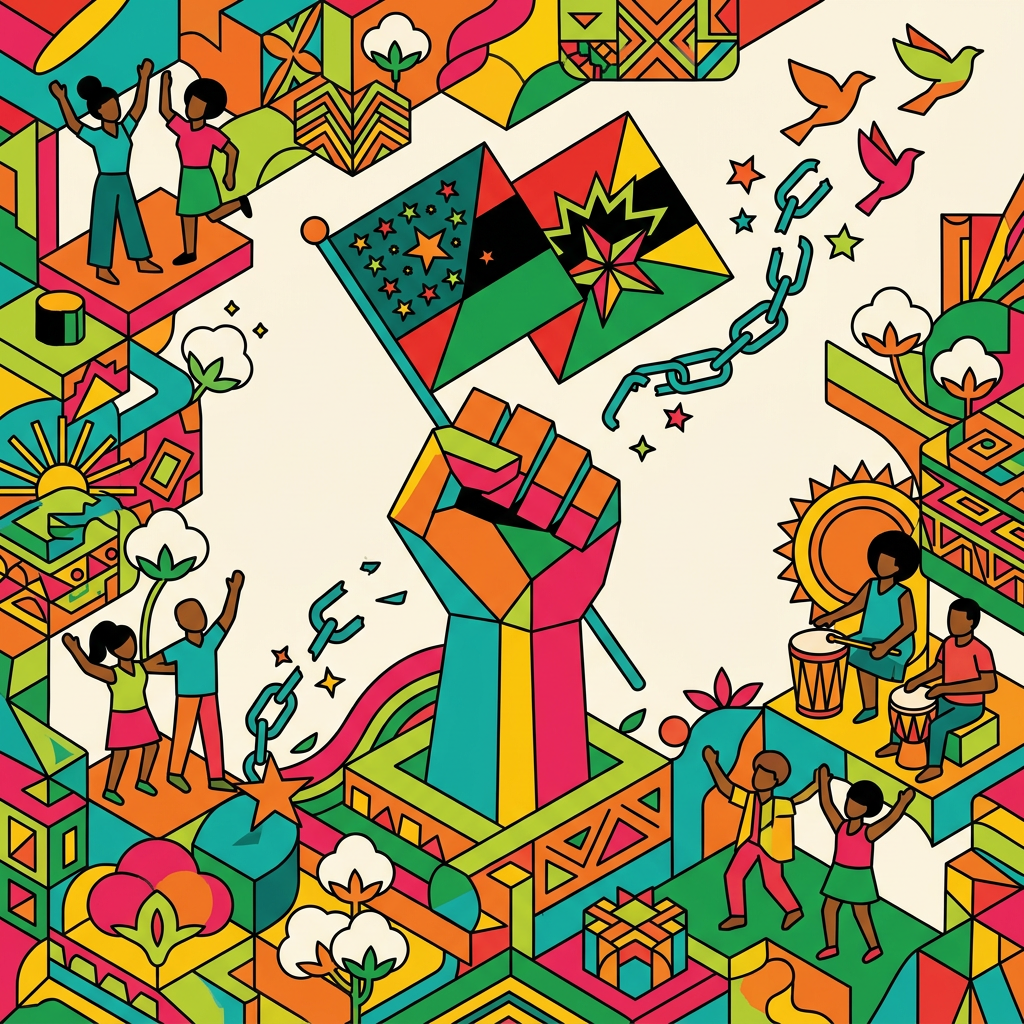 Juneteenth Freedom Isometric preview