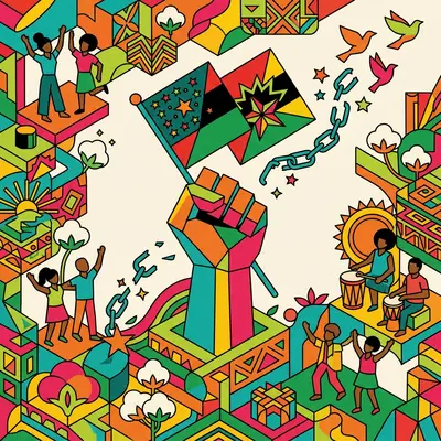 Juneteenth Freedom Isometric preview