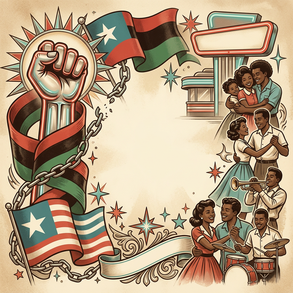 Juneteenth Freedom Retro Diner preview