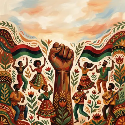 Juneteenth Freedom Folk Art preview