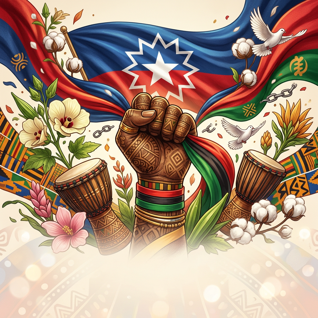 Juneteenth Freedom Macro Detail preview