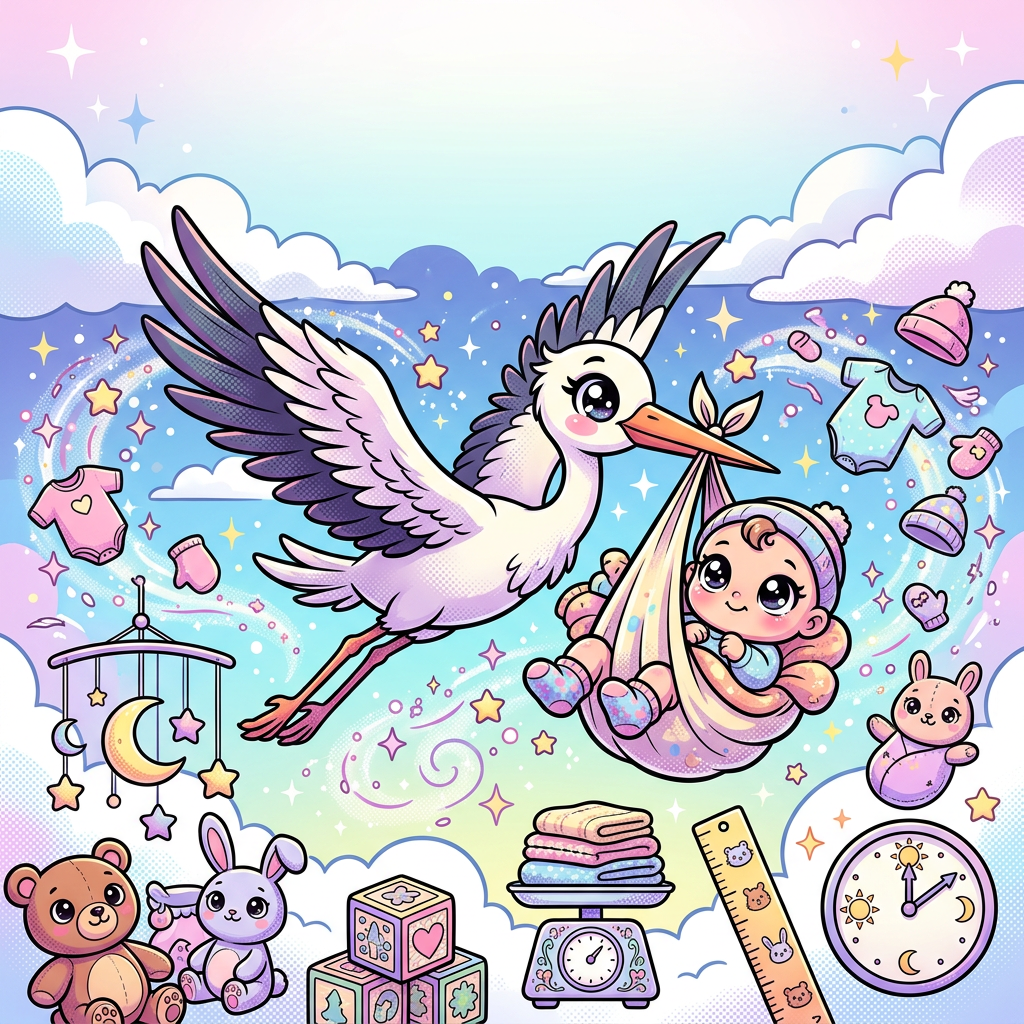 Birth Announcement Kawaii preview