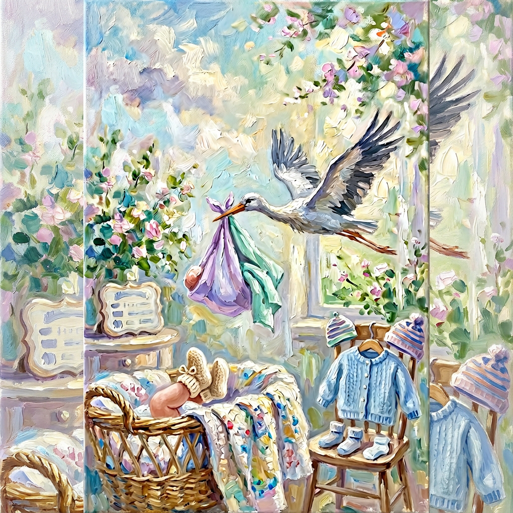 Birth Announcement Impressionist preview