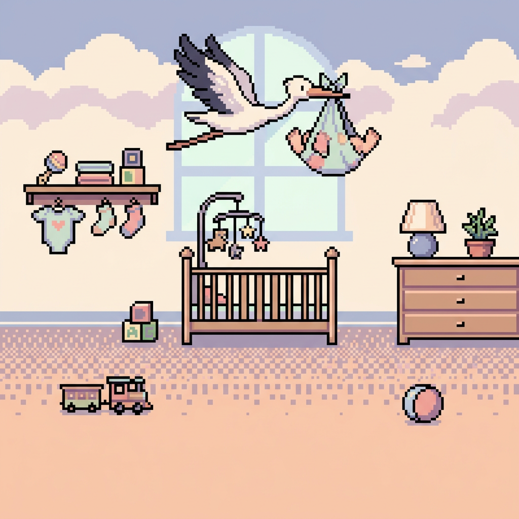 Birth Announcement 8-Bit Classic preview