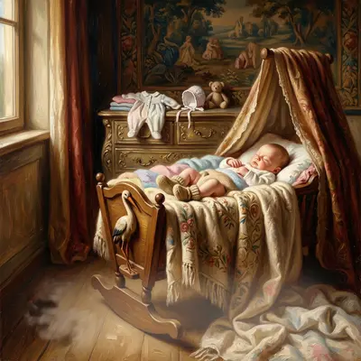 Birth Announcement Classical preview