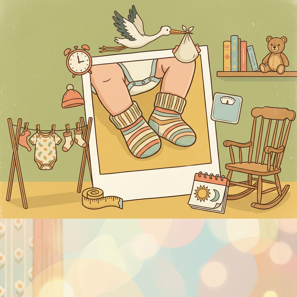 Birth Announcement Polaroid preview