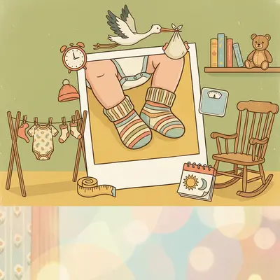 Birth Announcement Polaroid preview