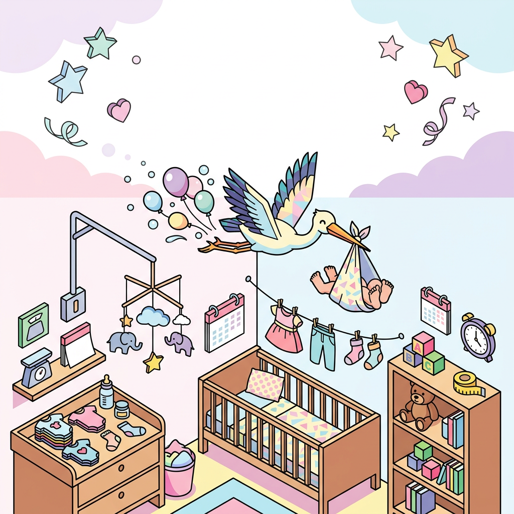 Birth Announcement Isometric preview