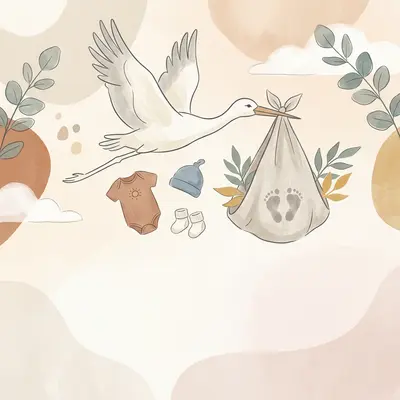 Birth Announcement Japandi preview