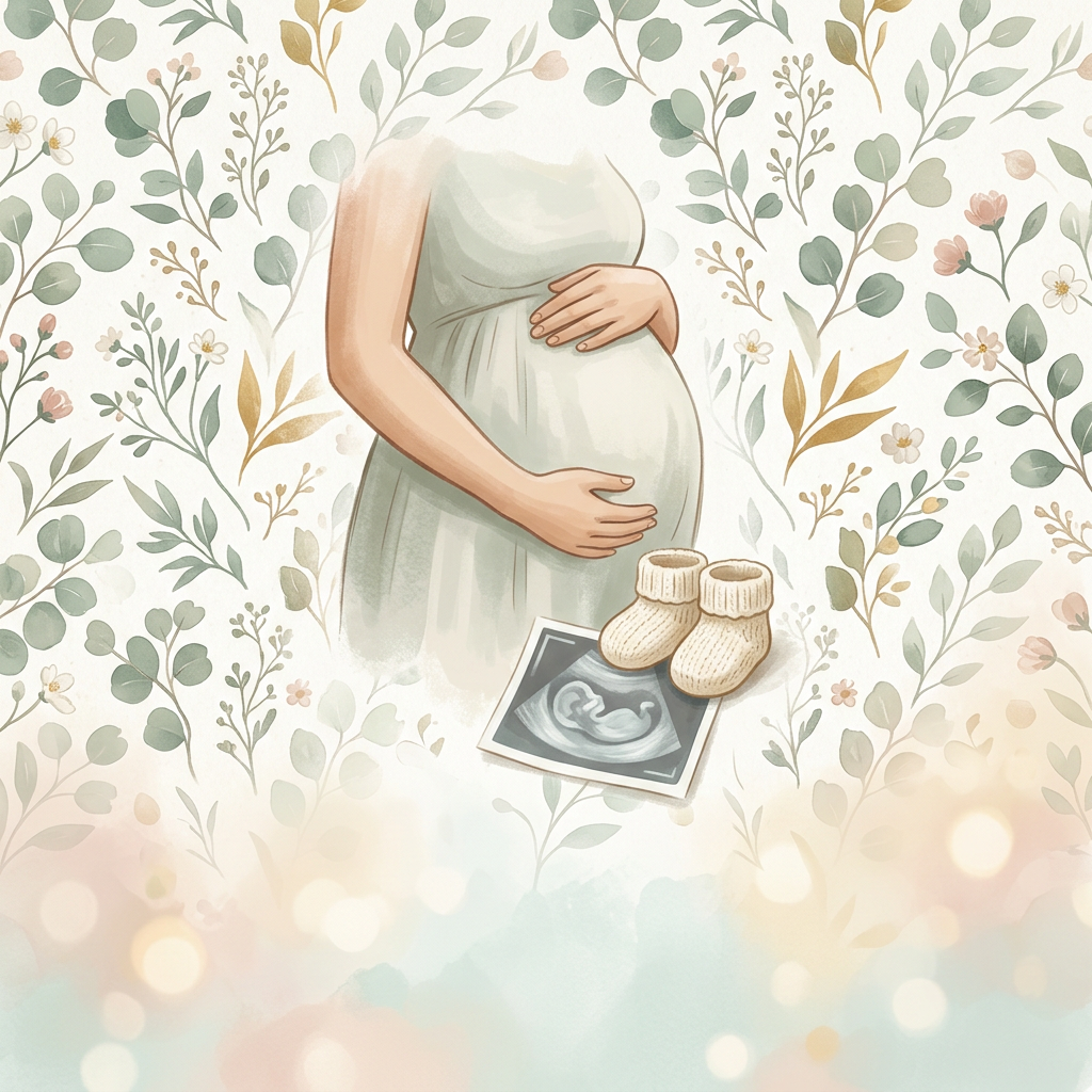 Pregnancy Announcement Studio Shot