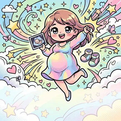 Pregnancy Announcement Kawaii preview