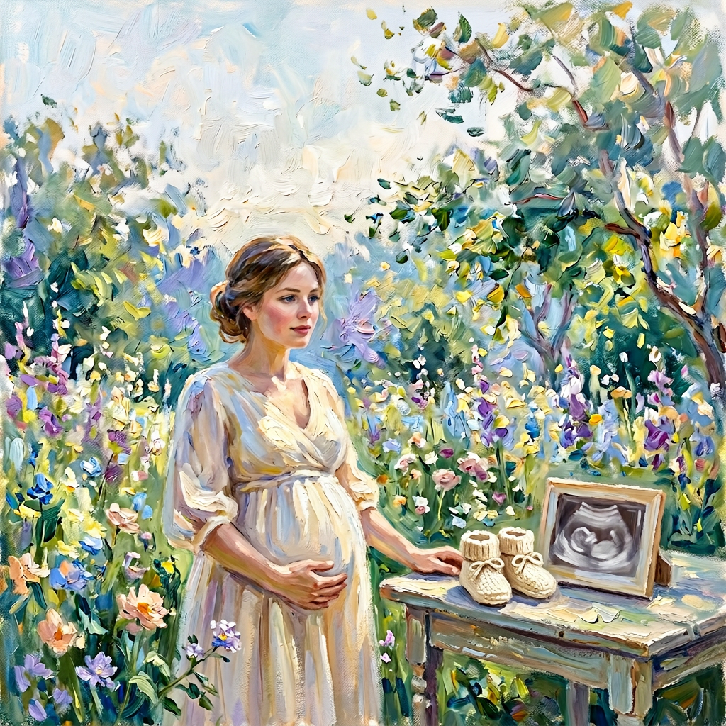Pregnancy Announcement Impressionist preview