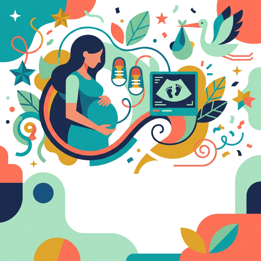 Pregnancy Announcement Flat Design preview