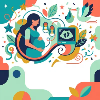 Pregnancy Announcement Flat Design preview