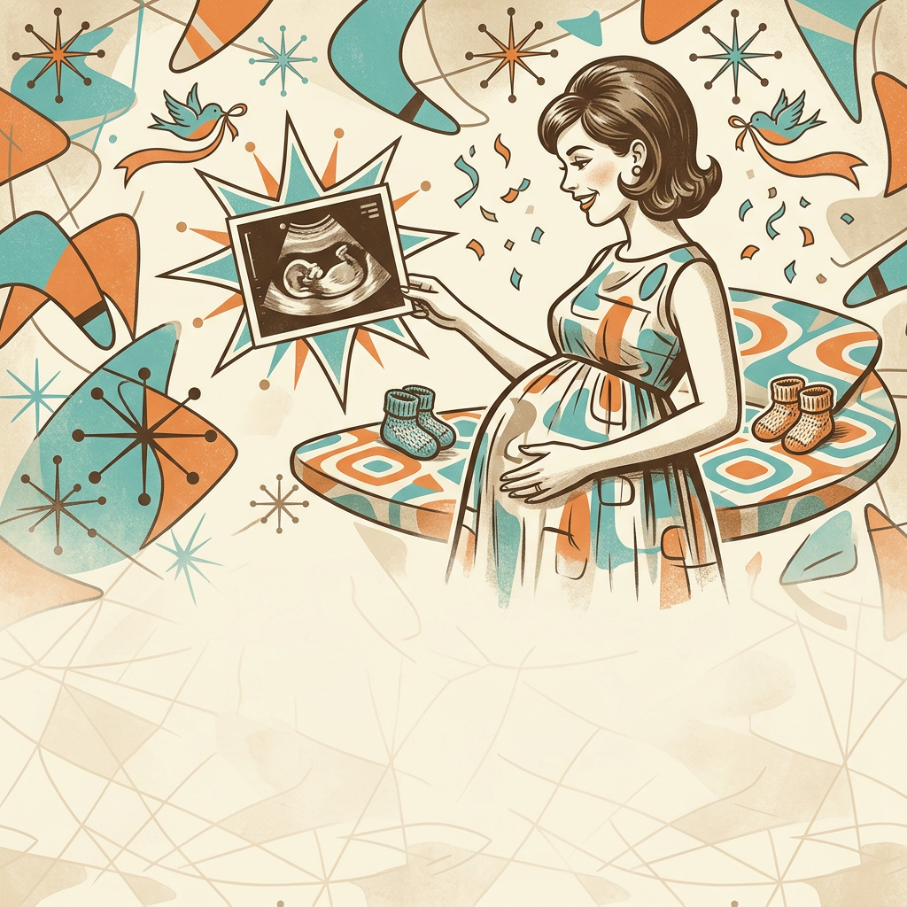 Pregnancy Announcement Mid-Century preview