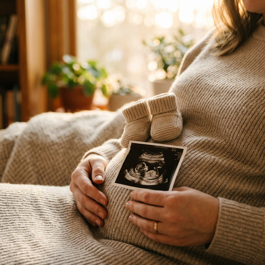 Pregnancy Announcement Natural Light preview