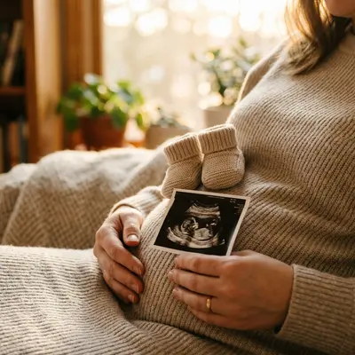 Pregnancy Announcement Natural Light preview