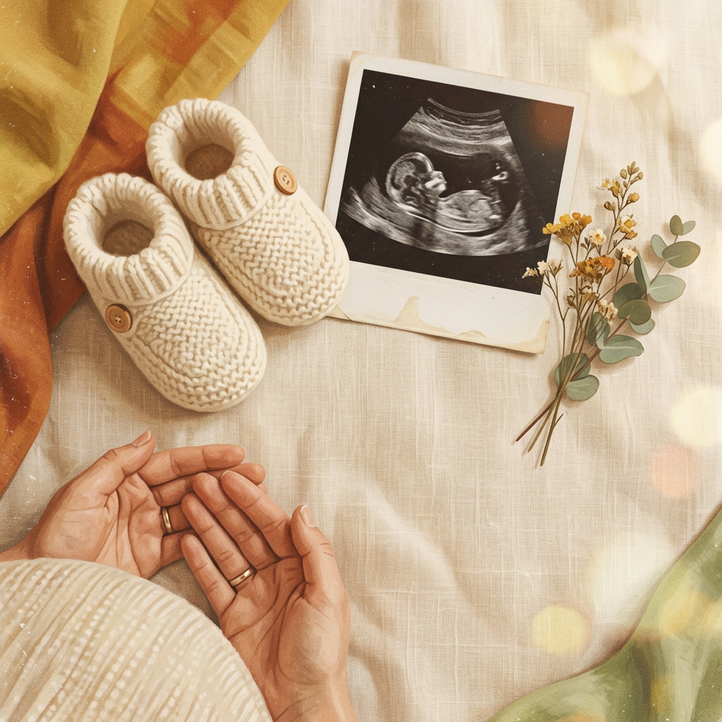 Pregnancy Announcement Polaroid preview