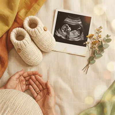 Pregnancy Announcement Polaroid preview