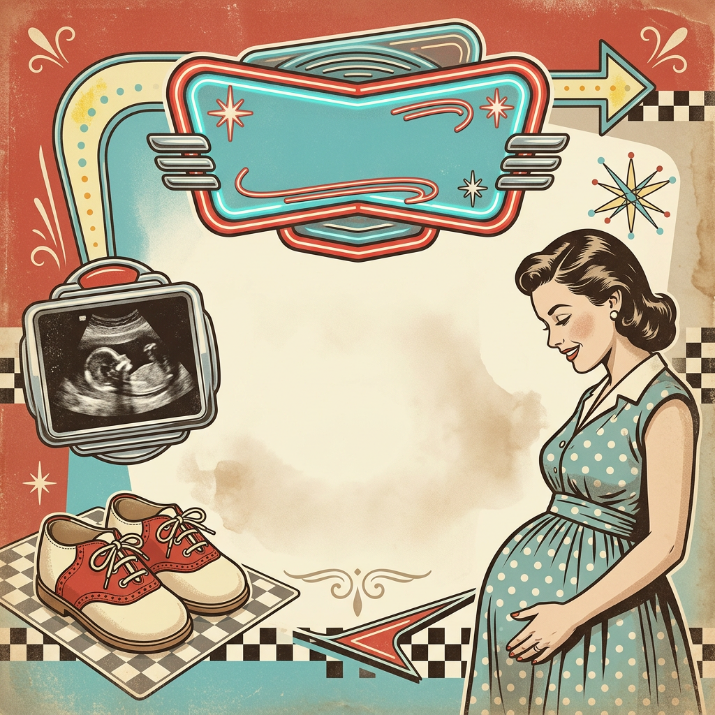 Pregnancy Announcement Retro Diner preview