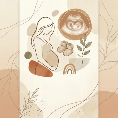 Pregnancy Announcement Japandi preview