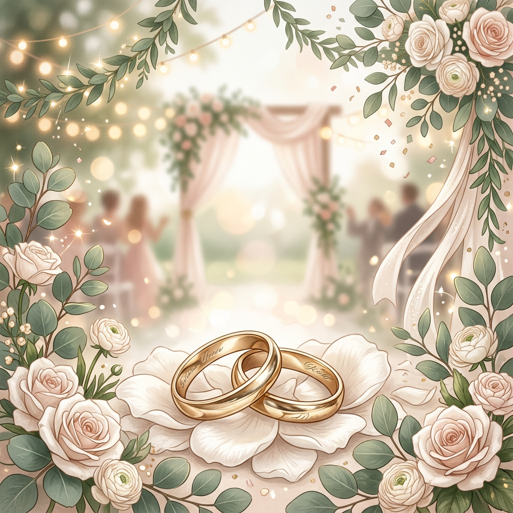 Wedding Announcement Studio Shot preview