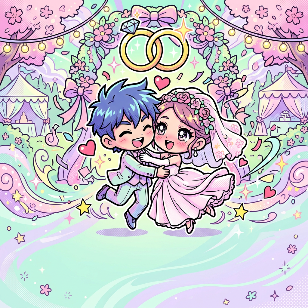 Wedding Announcement Kawaii preview