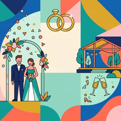 Wedding Announcement Flat Design preview