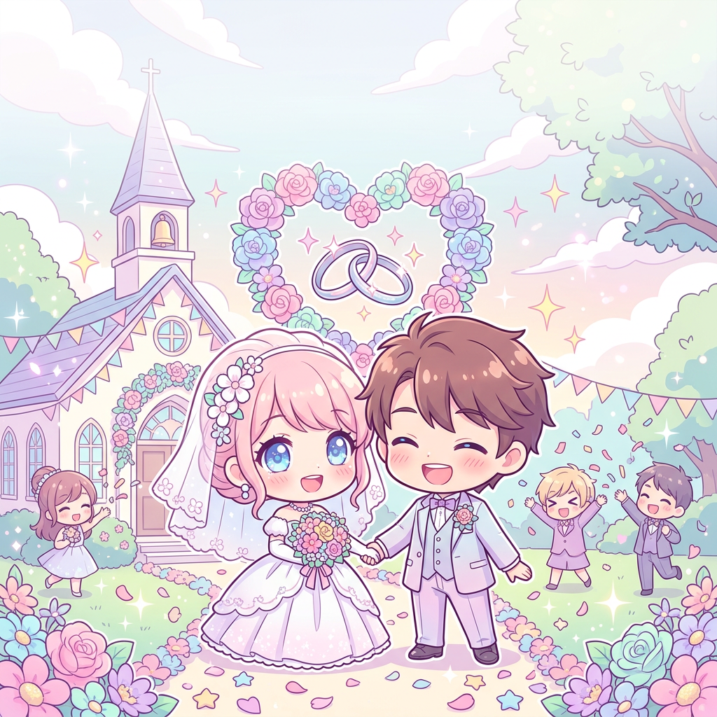 Wedding Announcement Chibi preview