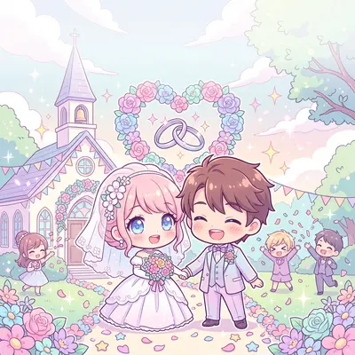 Wedding Announcement Chibi preview