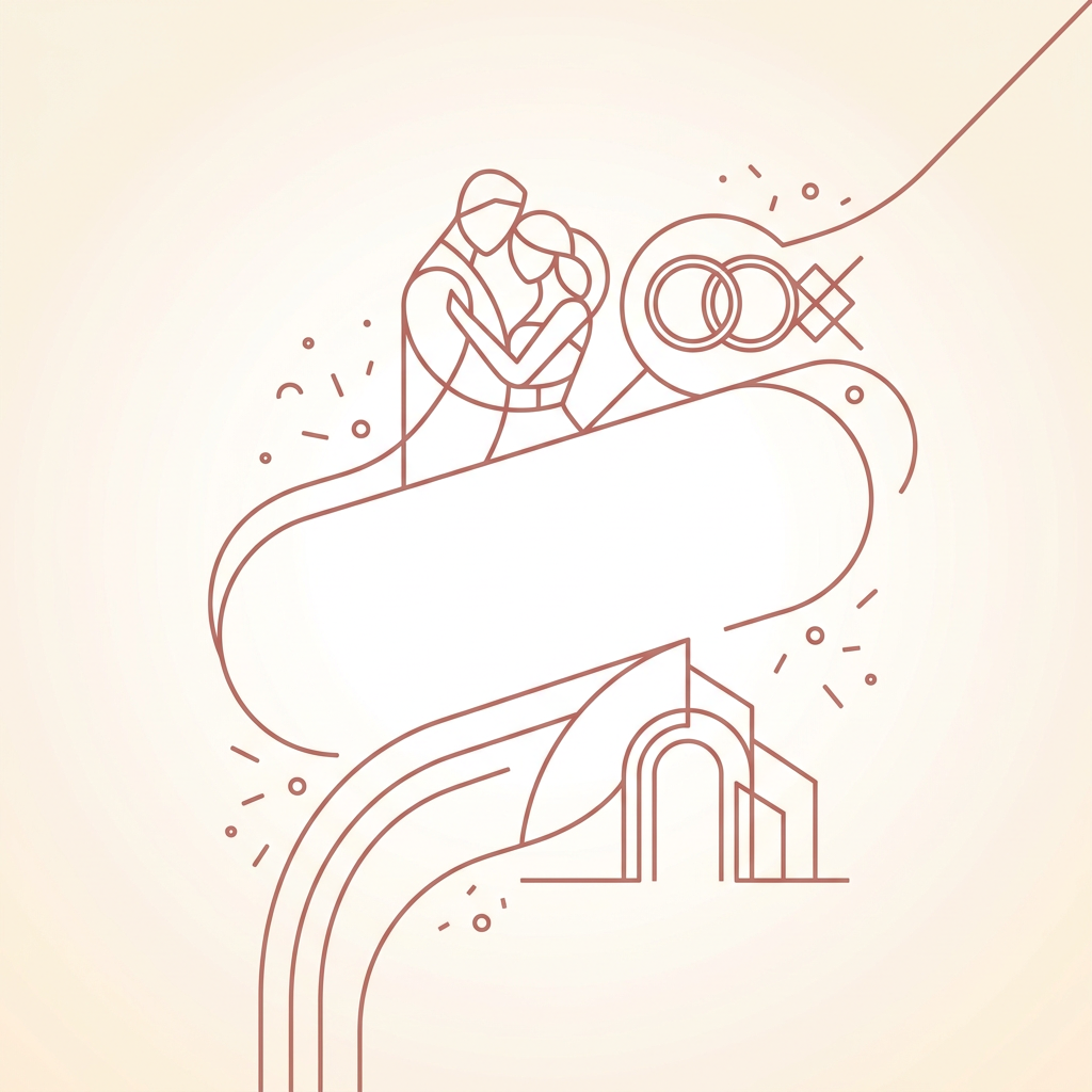 Wedding Announcement Clean Lines preview