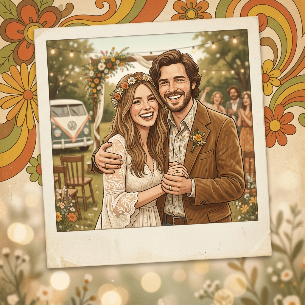 Wedding Announcement Polaroid preview