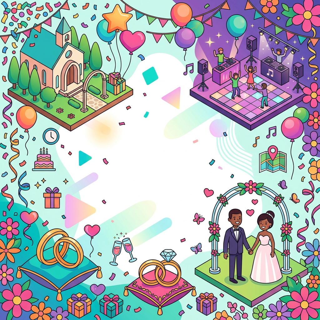 Wedding Announcement Isometric preview